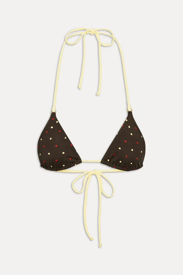Nick Reversible Shine Bikini Top Honey Bug