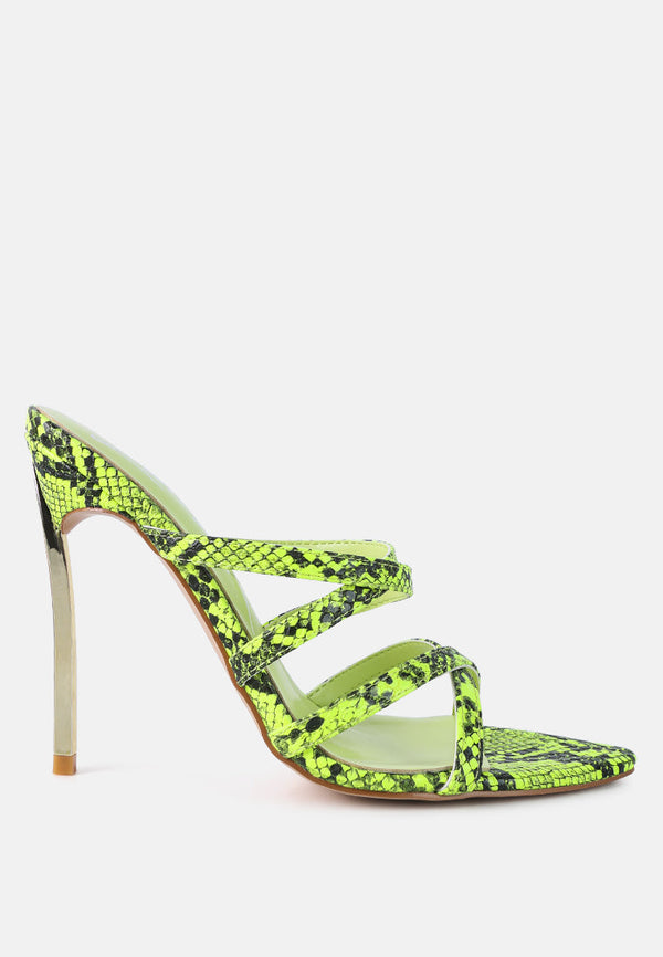 Nightclub Ready Strappy Stiletto Heel Sandals - Glamourous Grace