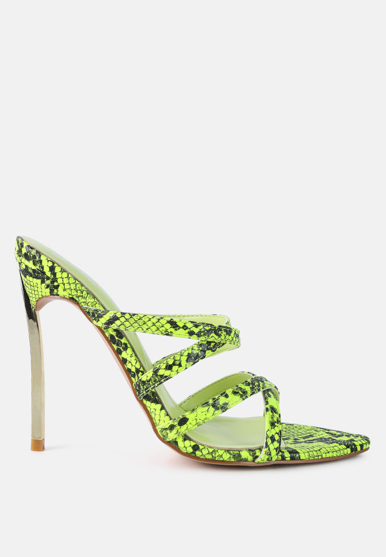 Nightclub Ready Strappy Stiletto Heel Sandals - Glamourous Grace