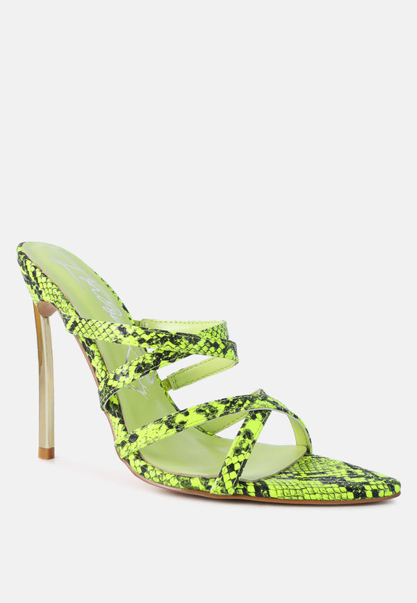 Nightclub Ready Strappy Stiletto Heel Sandals - Glamourous Grace