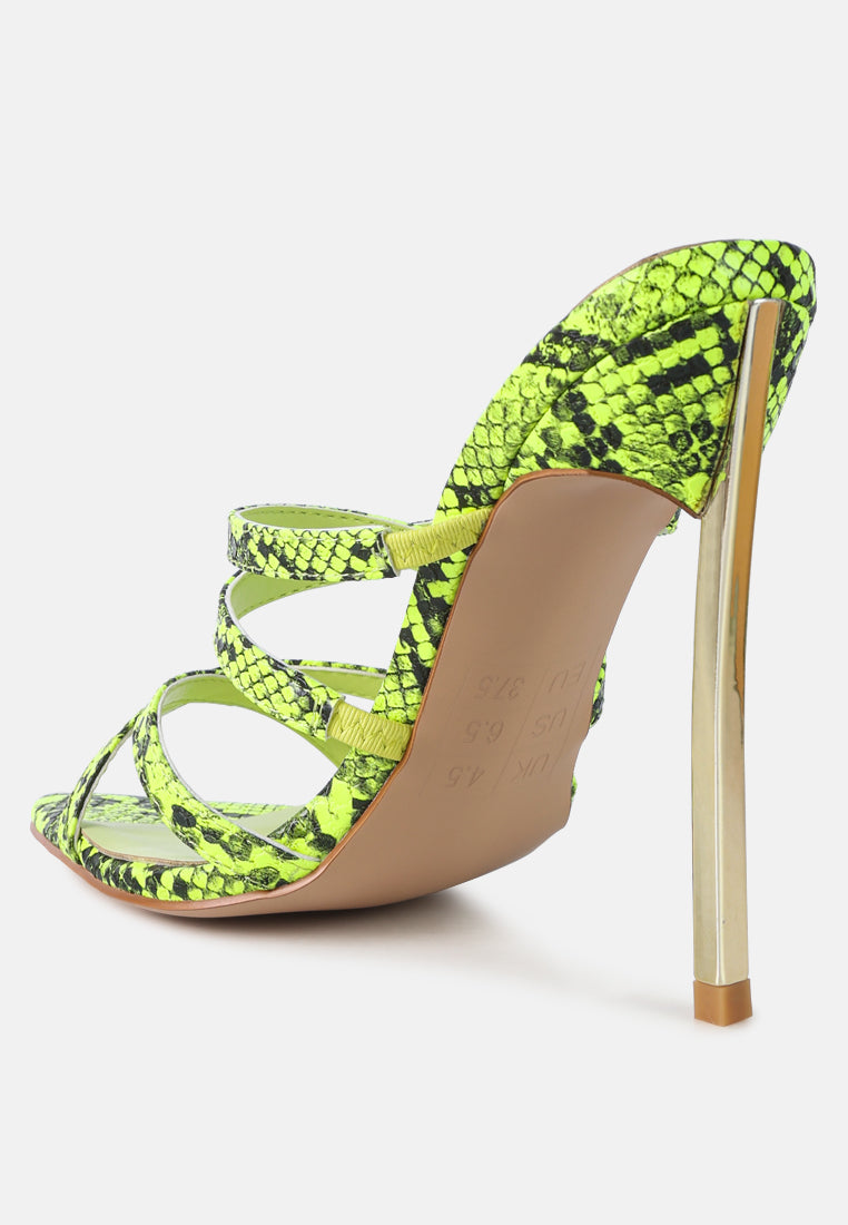 Nightclub Ready Strappy Stiletto Heel Sandals - Glamourous Grace