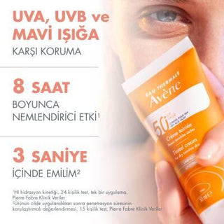Avene Tinted Cream SPF50+ Unifying 50ml - Tinted Sunscreen Cream for Dry Skin with High SPF Protection - Glamourous Grace