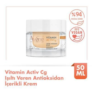 Avene Vitamin C Face Cream - Anti-aging Moisturizing Cream for Sensitive Skin, 1.69 fl oz