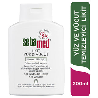 Sebamed Liquid Face and Body Cleanser - Gentle pH 5.5 Skincare for Sensitive Skin, Moisturizing & Vitamin-Enriched - Glamourous Grace