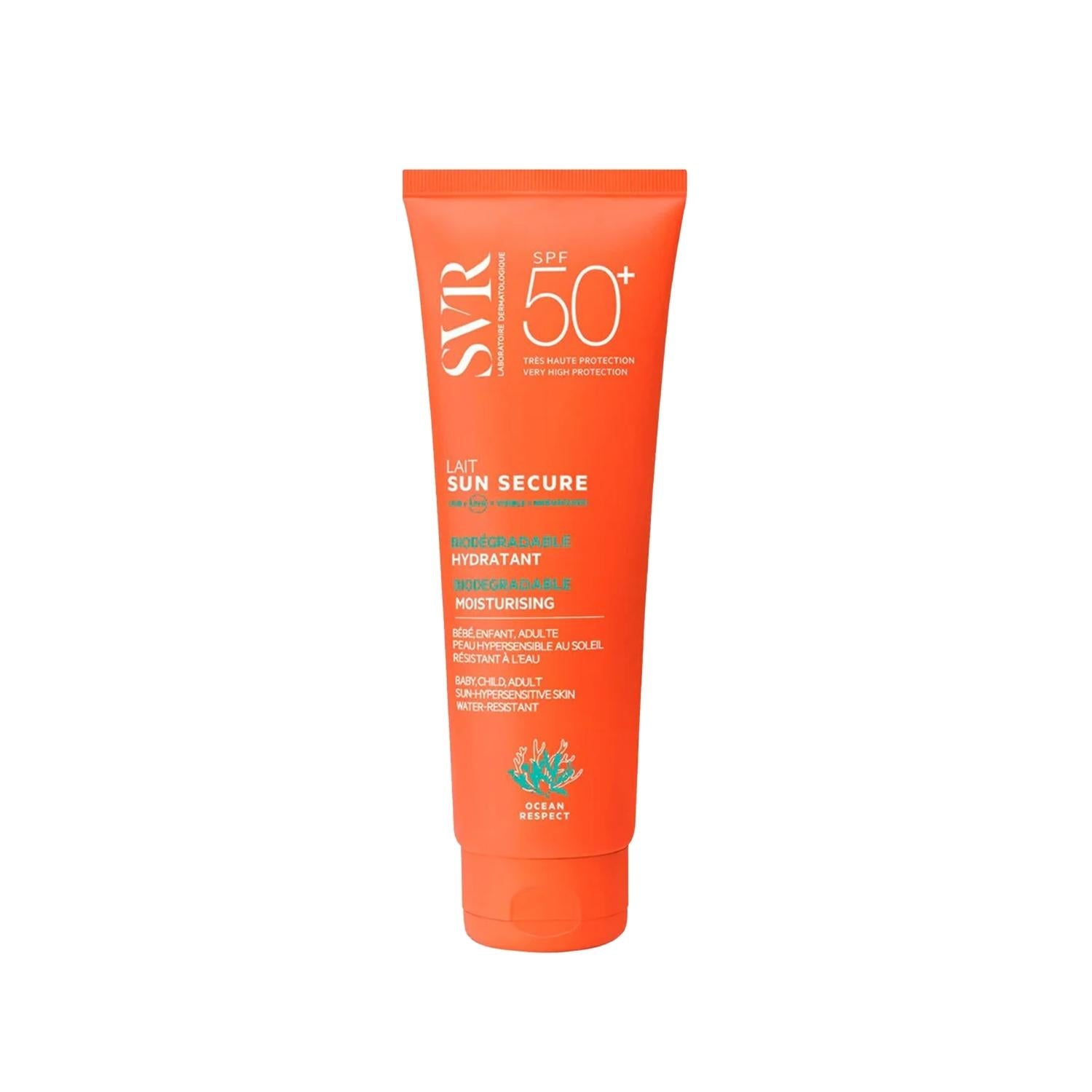SVR Sun Secure Lait Spf50+ Sunscreen Lotion - Moisturizing, High SPF50+ Protection, 250ml - Glamourous Grace