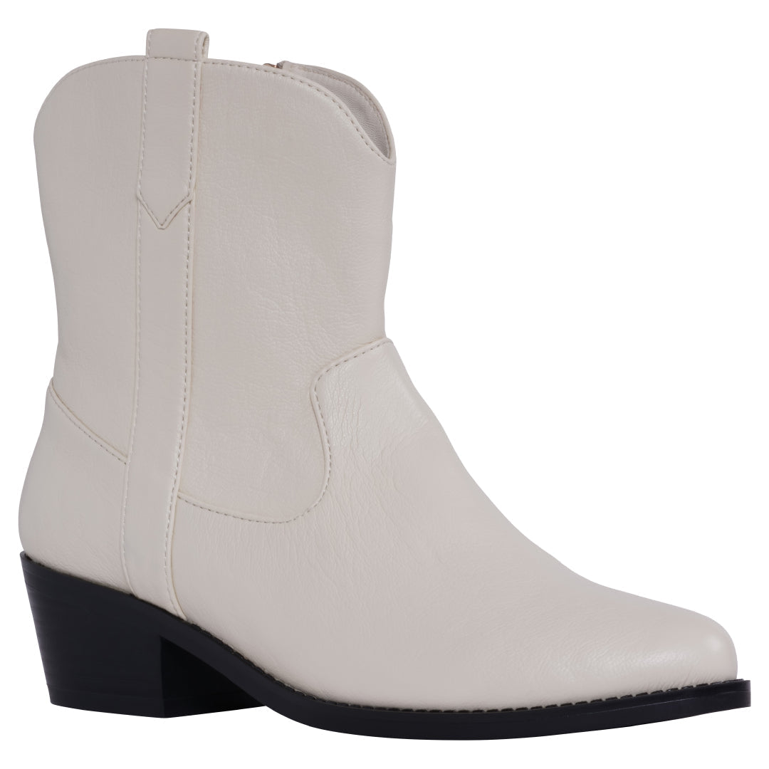 Women's Qakley Off White Bootie - Glamourous Grace