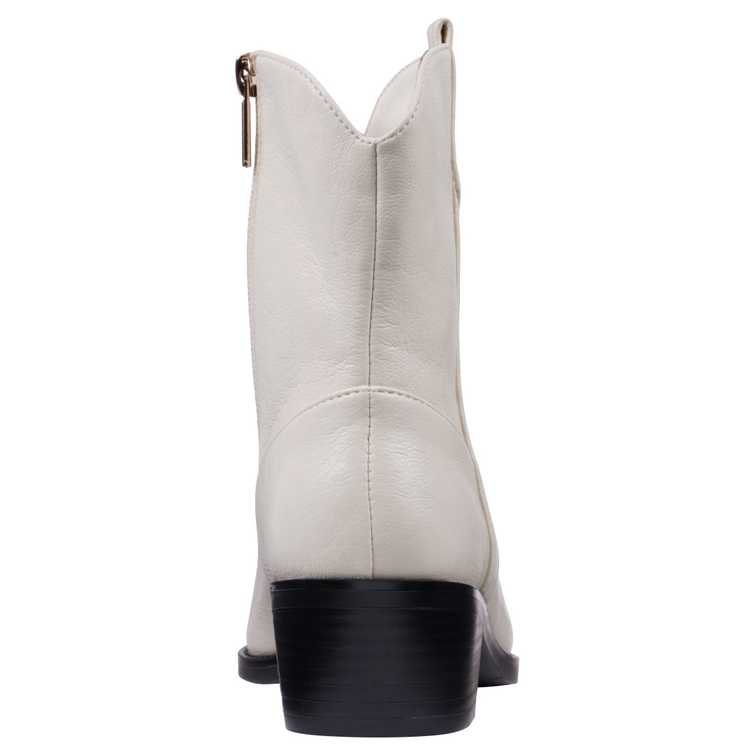 Women's Qakley Off White Bootie - Glamourous Grace
