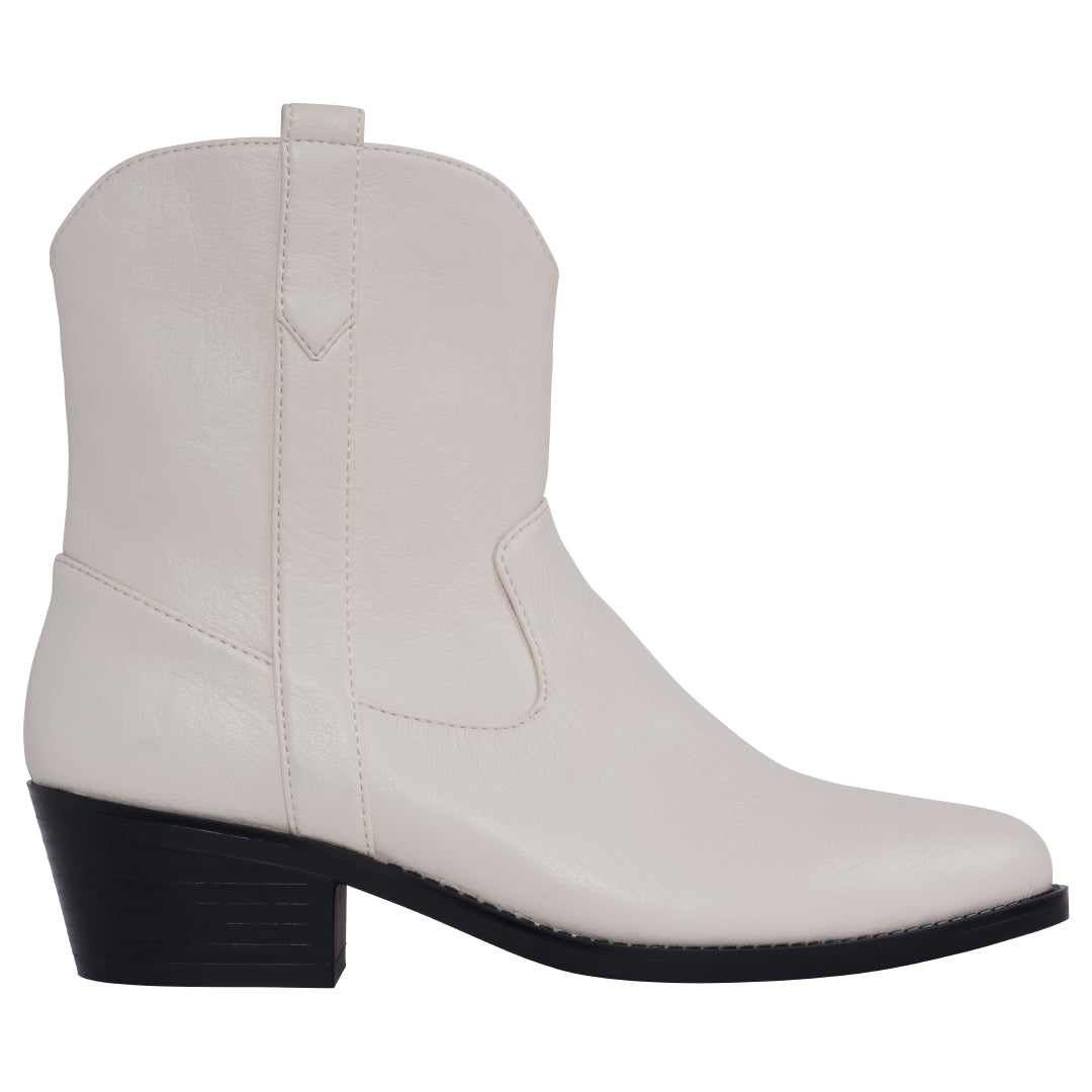 Women's Qakley Off White Bootie - Glamourous Grace