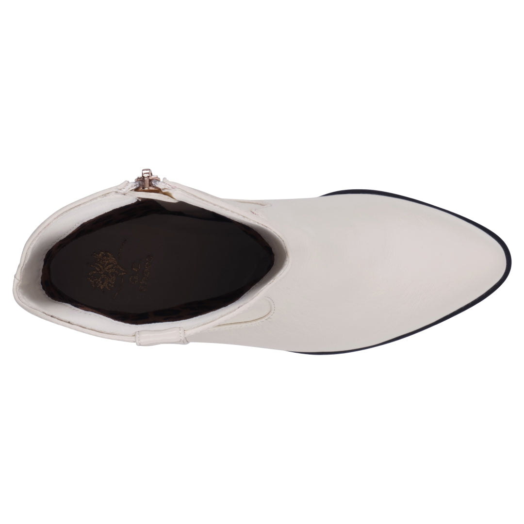 Women's Qakley Off White Bootie - Glamourous Grace