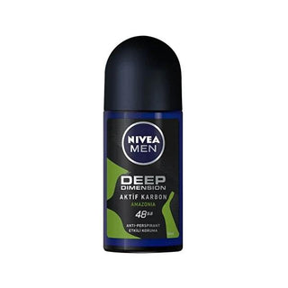 Nivea Men Deep Dimension Roll On Anti-Perspirant Deodorant - 48 Hour Protection, Masculine Fragrance - Glamourous Grace