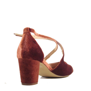 Oren Velvet Mary Jane Heels - Glamourous Grace