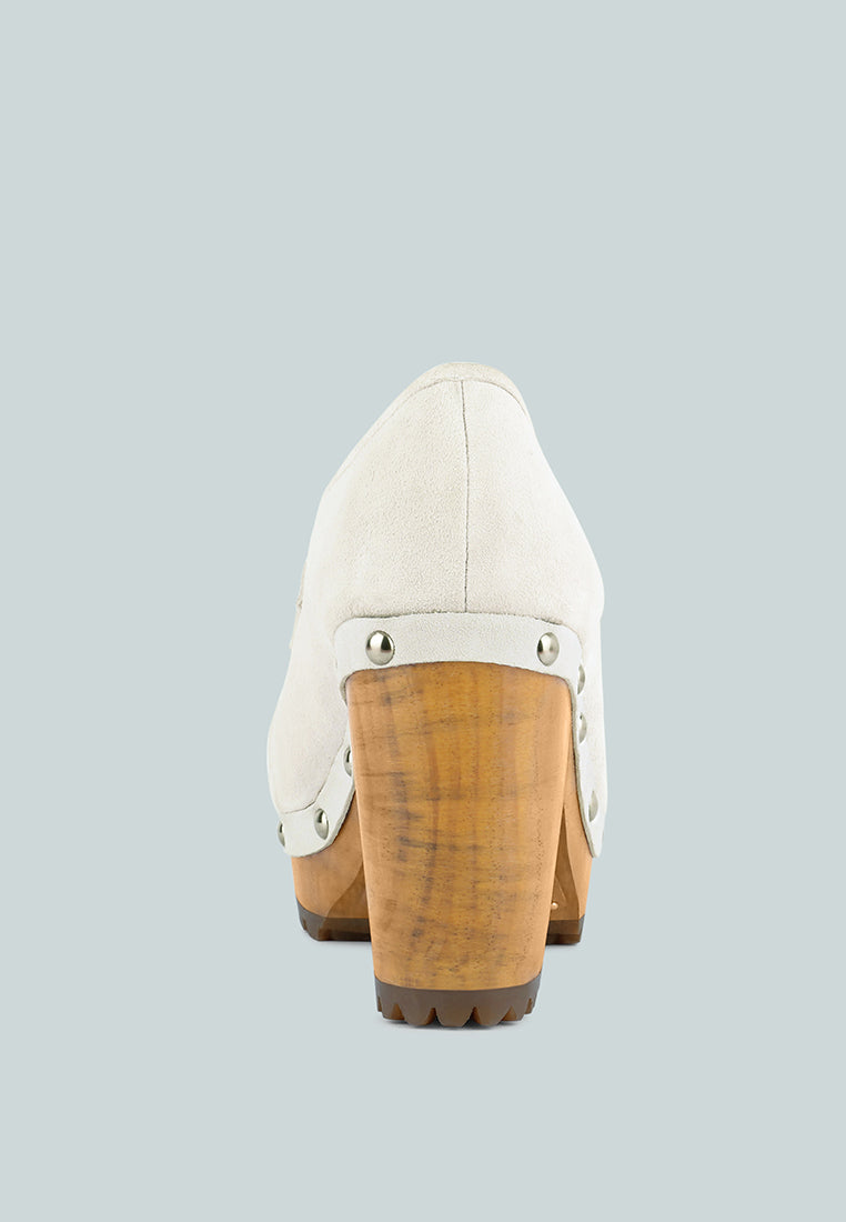 Osage Clogs Loafers In Fine Suede - Glamourous Grace
