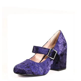 Oksana Velvet Mary Jane Heels - Glamourous Grace