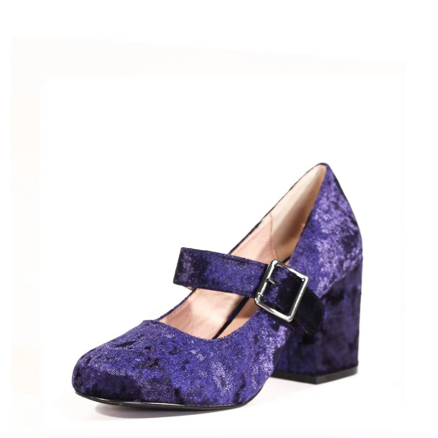 Oksana Velvet Mary Jane Heels - Glamourous Grace