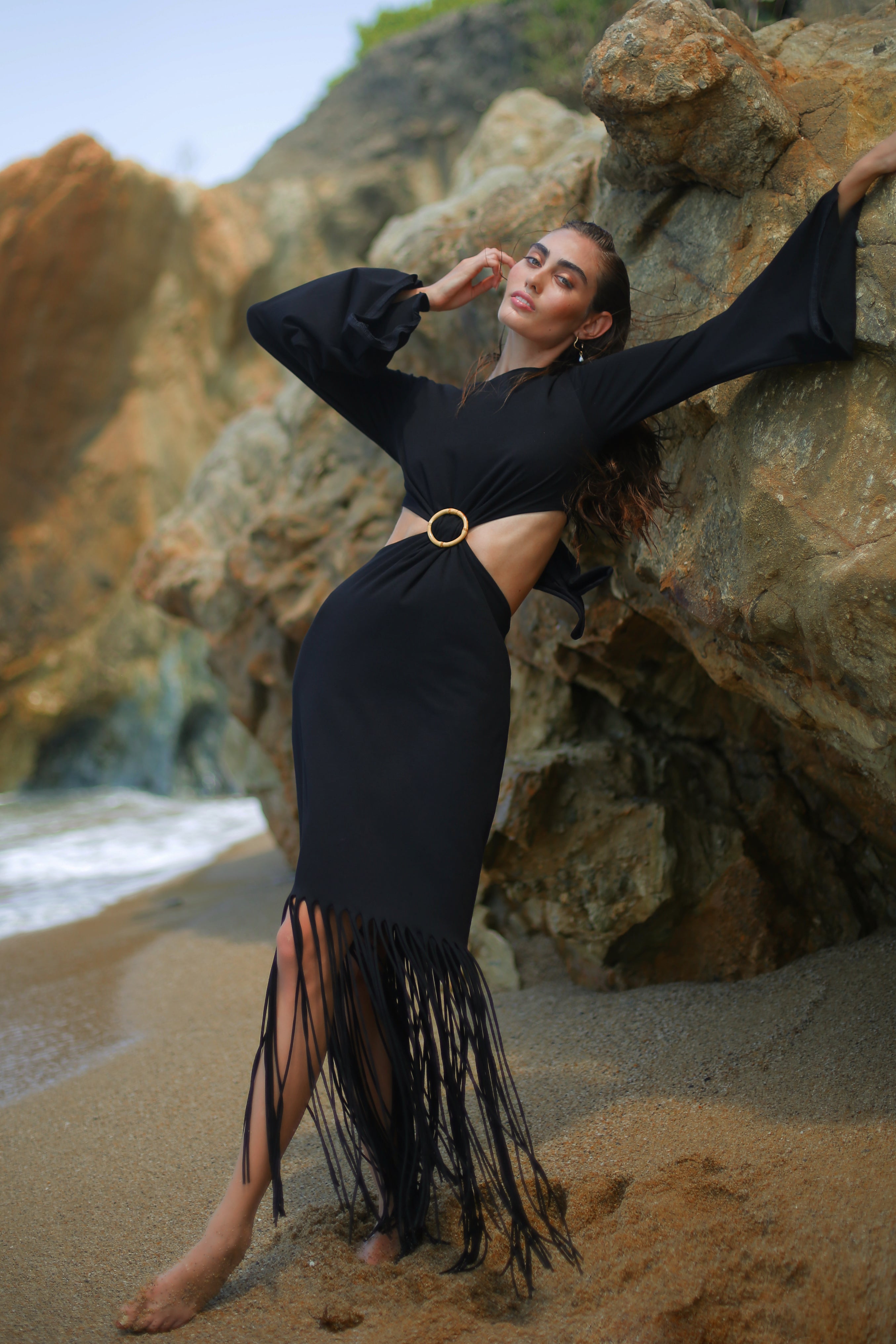 OLIMPIA DRESS IN BLACK - Glamourous Grace