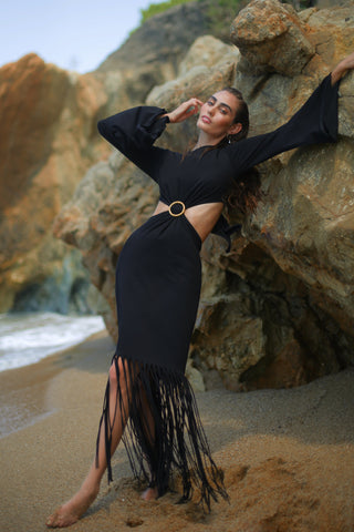 OLIMPIA DRESS IN BLACK - Glamourous Grace