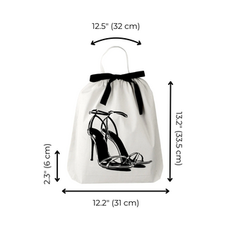 High Heel Sandal Shoe Bag – Cream - Glamourous Grace