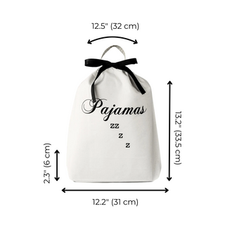 Pajamas Zzzz Travel Bag – Cream - Glamourous Grace