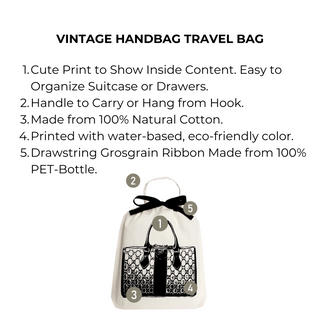 Vintage Handbag Travel Bag – Cream - Glamourous Grace