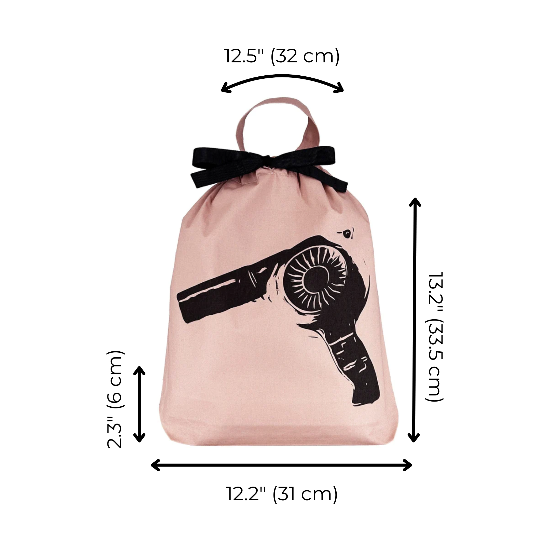 Hair Dryer Travel Bag – Pink/Blush - Glamourous Grace
