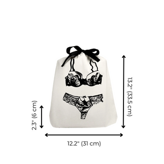 Lace Lingerie Travel Bag – Cream - Glamourous Grace
