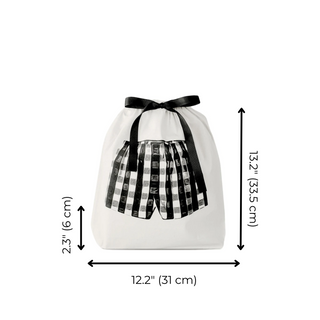 Boxer Shorts Bag – Cream - Glamourous Grace