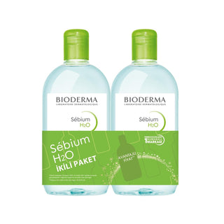 Bioderma Sebium H2O Micellar Water for Oily Skin - 500ml x 2 Units, Dermatologically Tested Skincare - Glamourous Grace