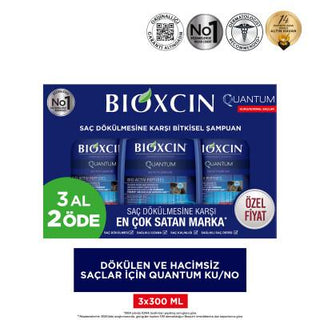 Bioxcin Quantum Shampoo for Dry-Normal Hair - Nourishing, Moisturizing, Argan Oil & Keratin Enriched - Glamourous Grace