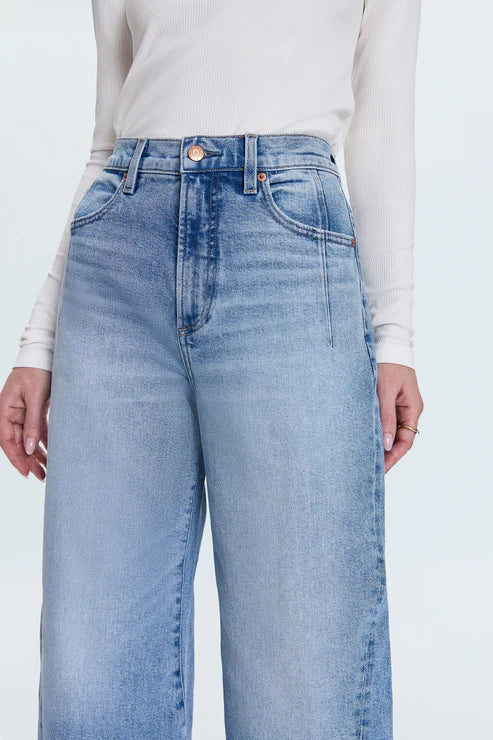 Kyra High Rise Bowed Ankle Jeans
