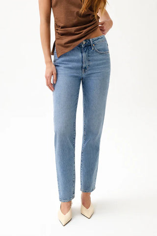Aleks High Rise Straight Long Jeans Muse - Glamourous Grace