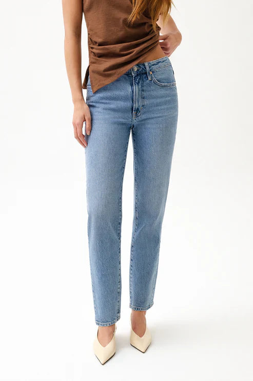Aleks High Rise Straight Long Jeans Muse