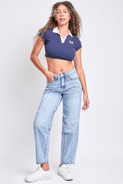 Women's Rigid Detailed Barrel Jeans
