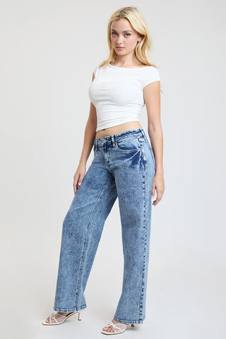 Women's Luxe Britney Wide Leg Jeans - Glamourous Grace