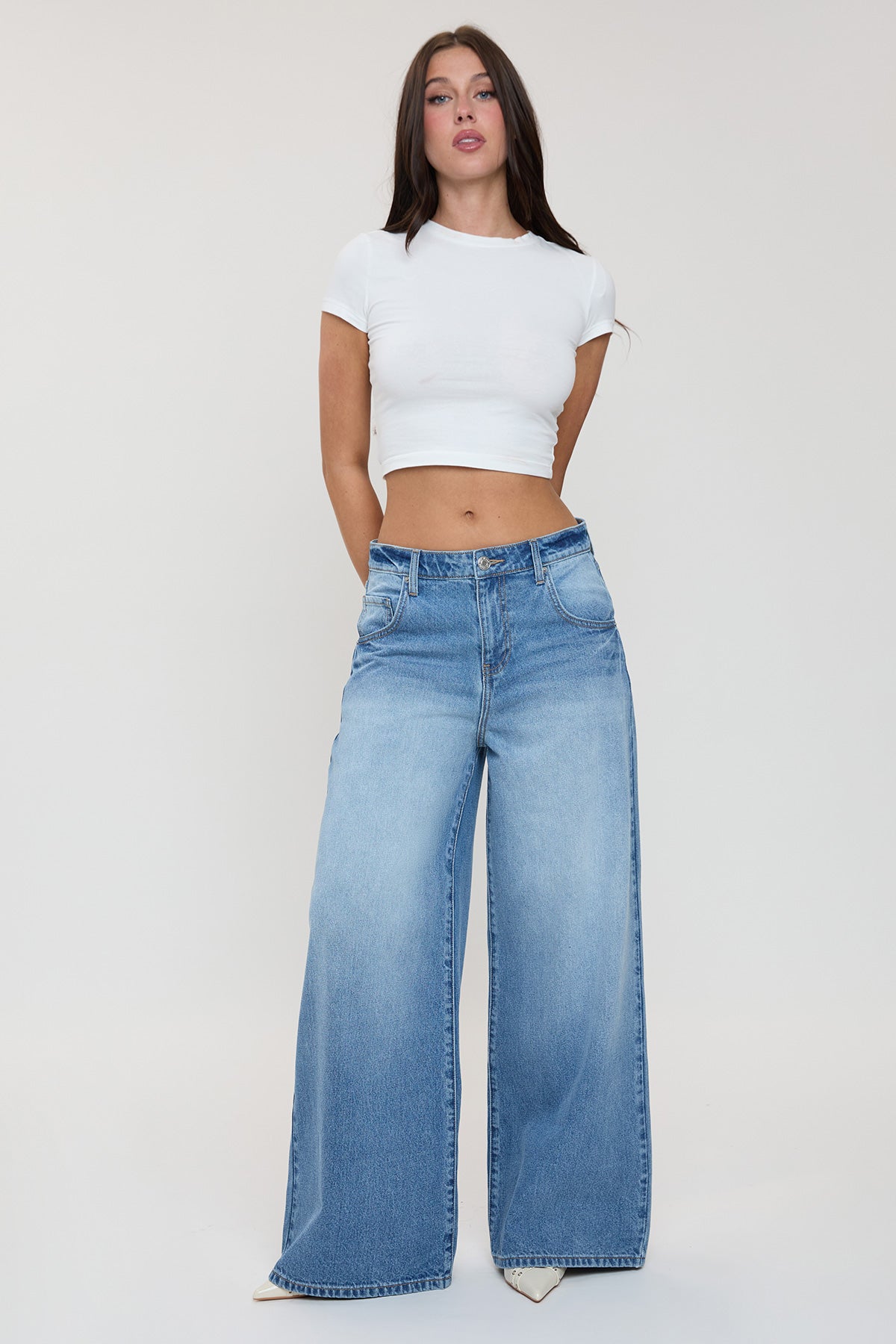 Women's Billie Baggy Wide Leg Jeans - Glamourous Grace