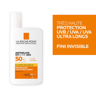 La Roche Posay Anthelios UVMUNE 400 Invisible Fluid Sunscreen SPF50+ 50ml - Glamourous Grace