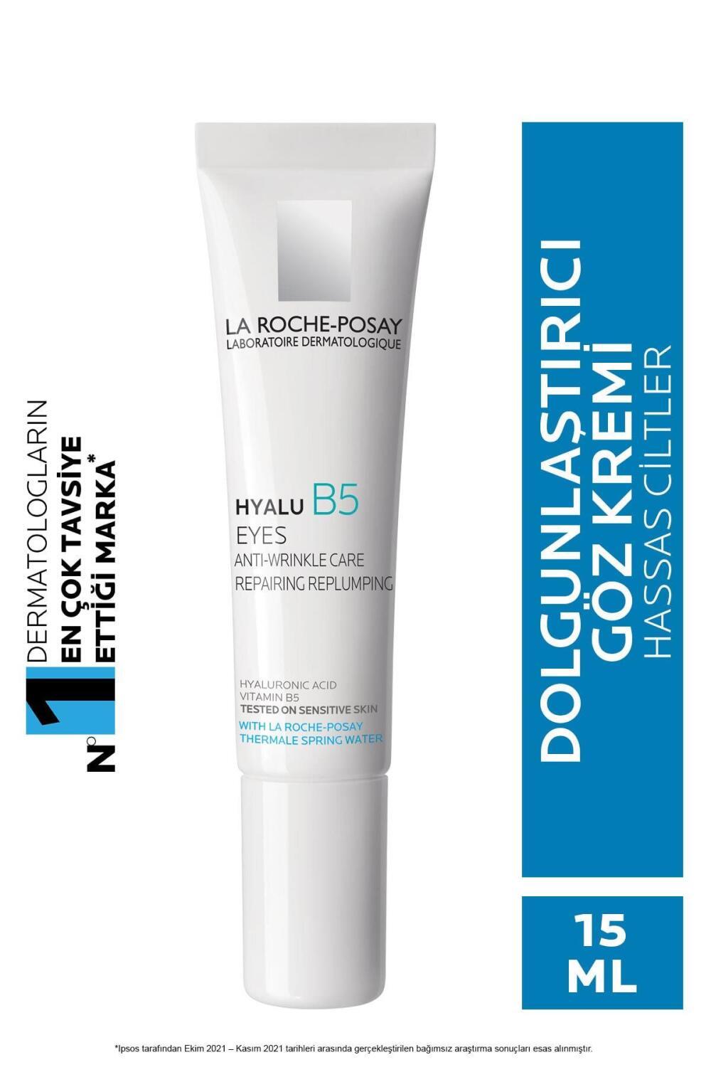 La Roche Posay Hyalu B5 Eye Cream - Anti-Wrinkle, Hyaluronic Acid Eye Care for Sensitive Skin, 0.51 fl oz - Glamourous Grace