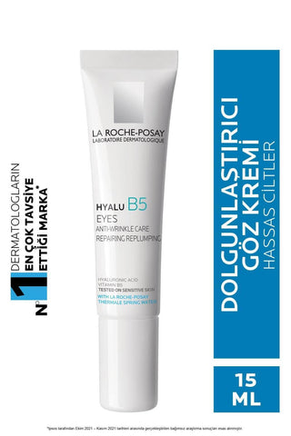 La Roche Posay Hyalu B5 Eye Cream - Anti-Wrinkle, Hyaluronic Acid Eye Care for Sensitive Skin, 0.51 fl oz - Glamourous Grace