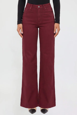 Women's Hyperstretch Wide Leg Pants, Dark Wine