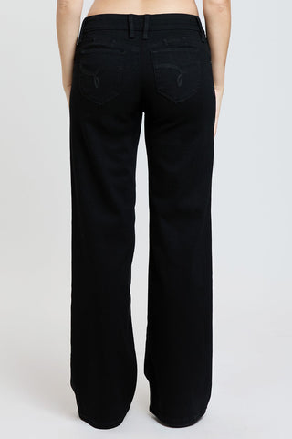 Women's Low Rise WannaBettaButt Wide Leg Jeans