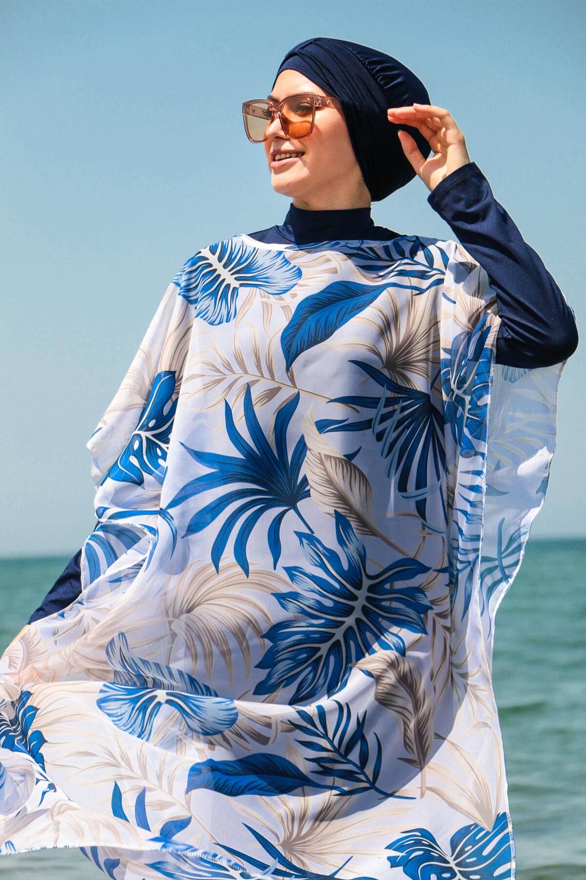 Blue Pareo Kimono P2103