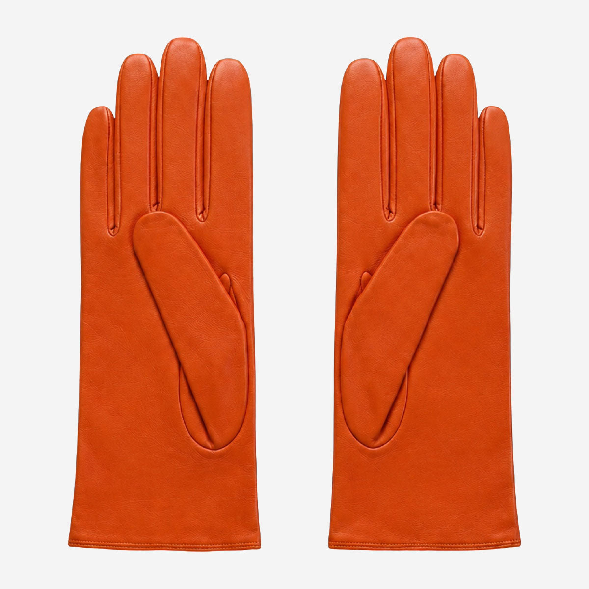 P2666 (orange) – Women’s unlined Italian lambskin leather dress gloves - Glamourous Grace