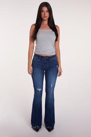 Women's Luxe High Rise WannaBettaButt Flare Jeans - Glamourous Grace
