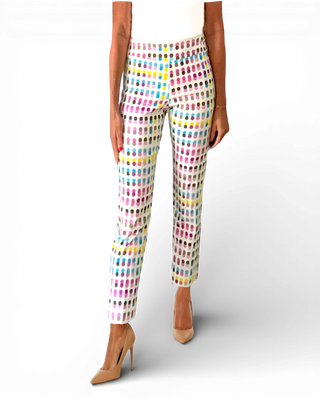 Krazy Larry P507 Pull on Pant - Blue Dots