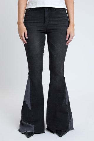Women's Sustainable Block Panel Flare Jeans