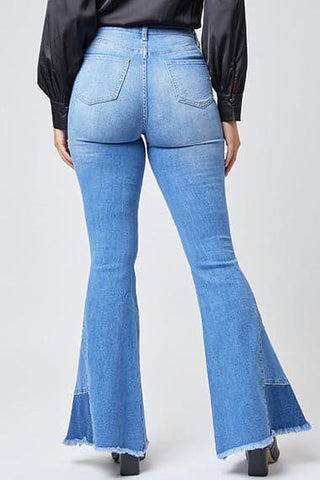 Women's Sustainable Block Panel Flare Jeans