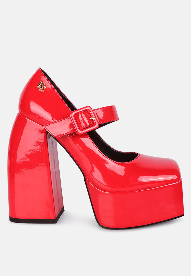 Pablo Statement High Platform Heel Mary Jane Sandals - Glamourous Grace