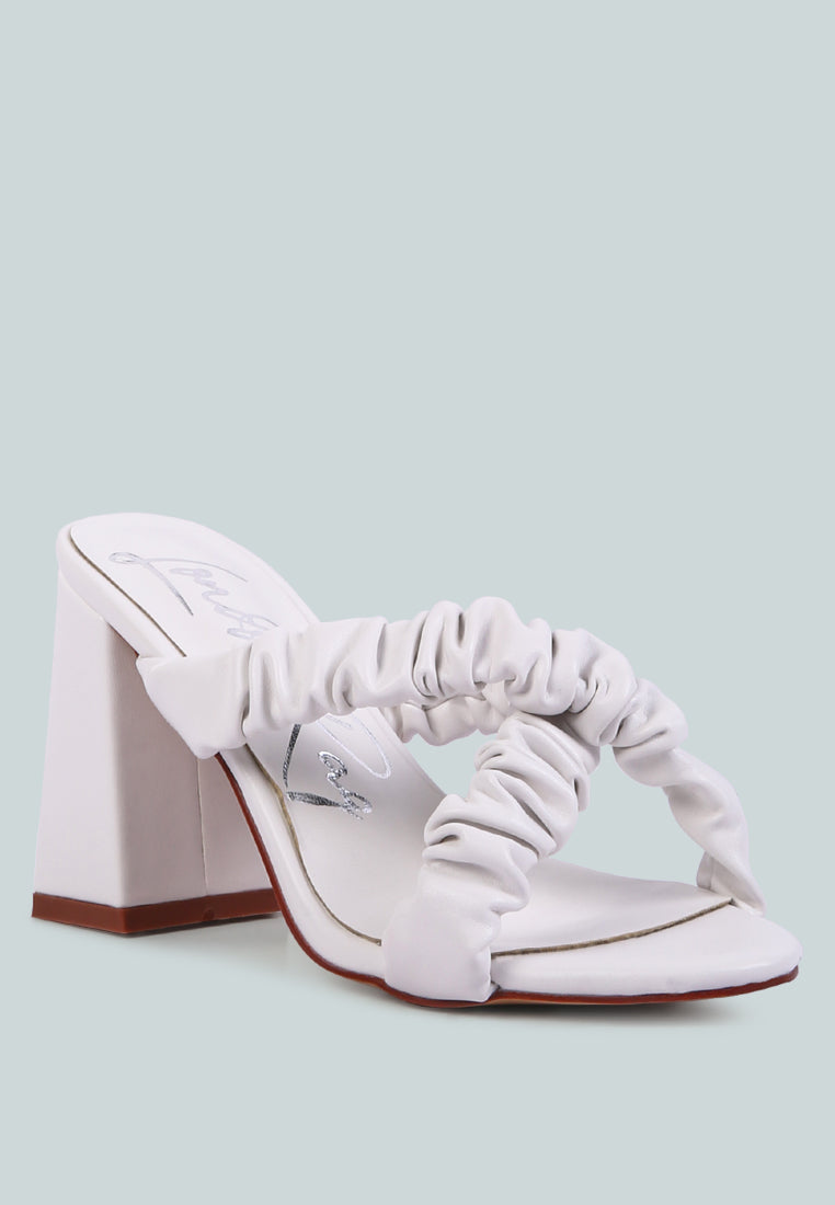 Page 3 Scrunchie Strap Block Sandals - Glamourous Grace