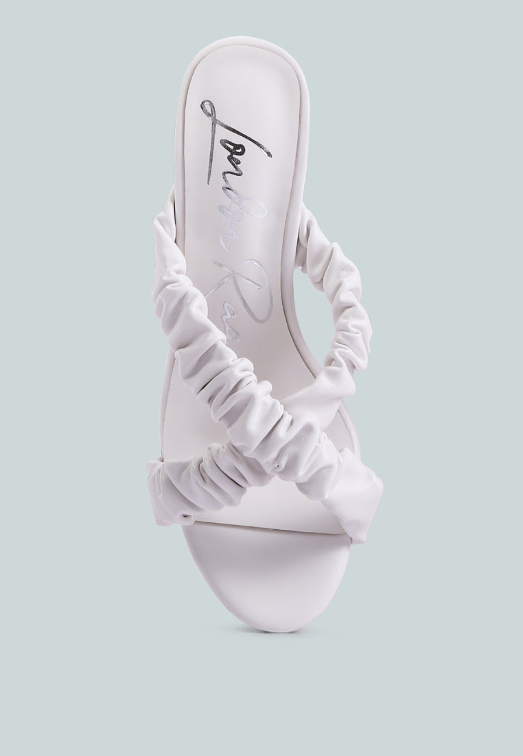 Page 3 Scrunchie Strap Block Sandals - Glamourous Grace