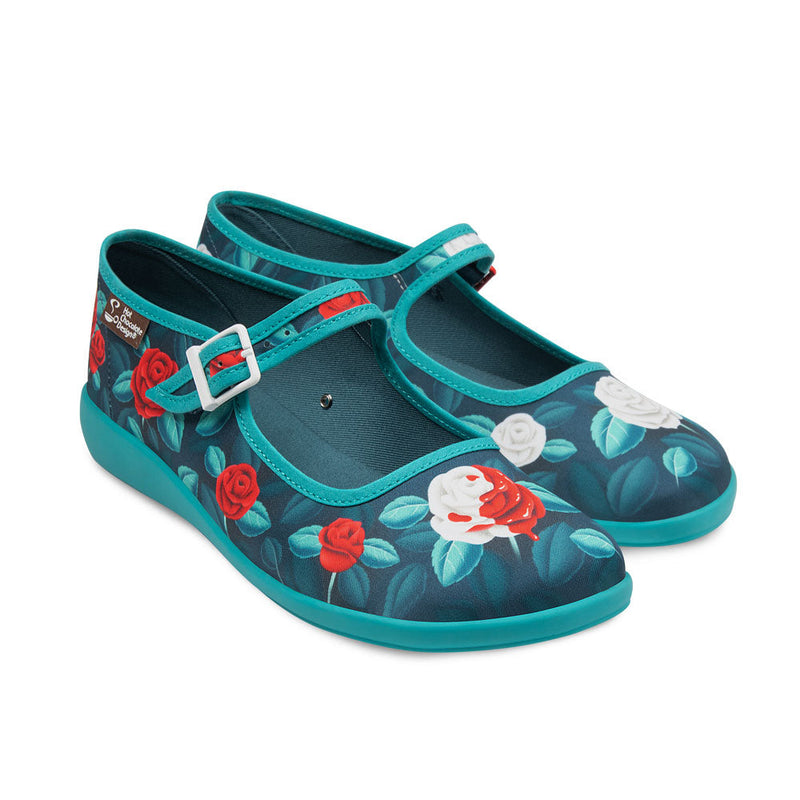 Paint The Roses Red  Women's Mary Jane Flats