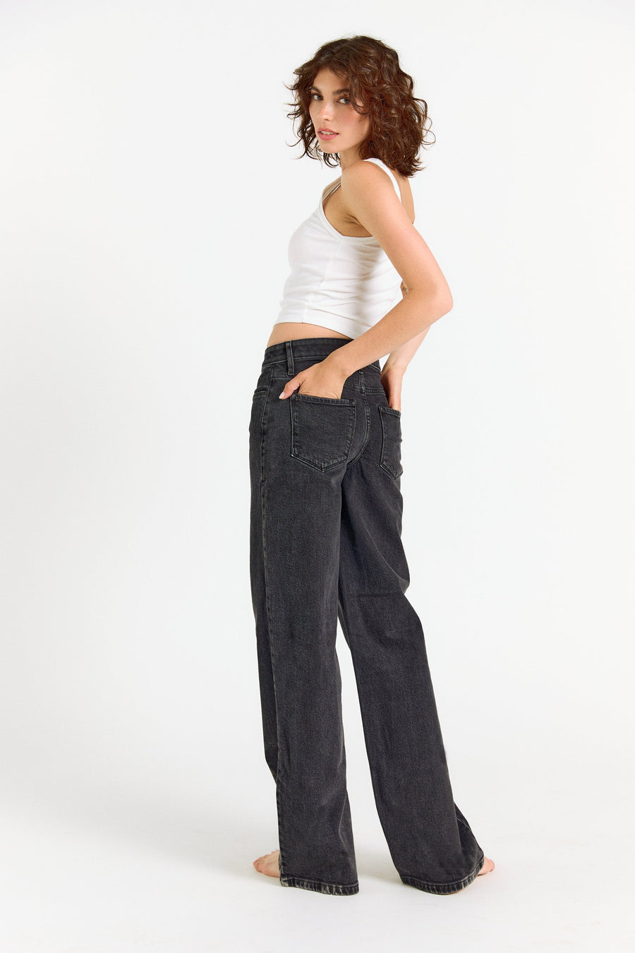 The Rebel Wide Leg - Carbon - Glamourous Grace
